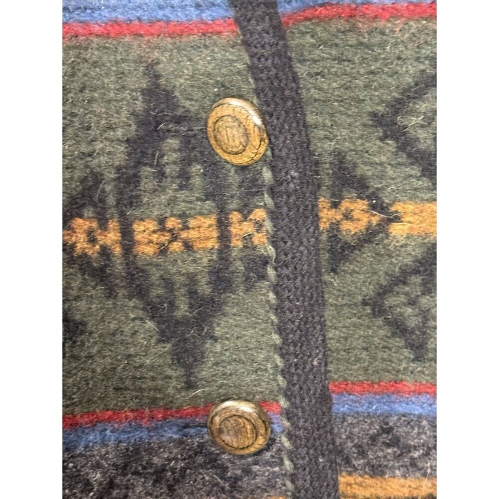 Vintage Woolrich Womens Southwest Pattern Nordic Wool Blanket Jacket size large - Picture 2 of 9